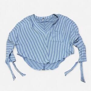 Free people blue striped tie